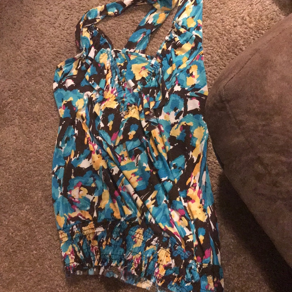 SOLD!! Tye Dye Blouse - Teal